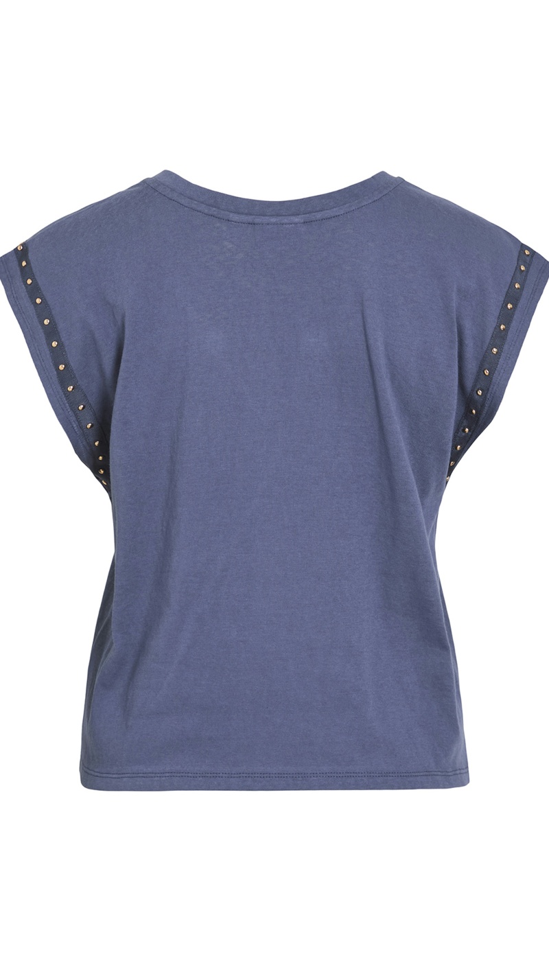 VILA A/S VINTAG INDIGO T-SHIRTS MC
