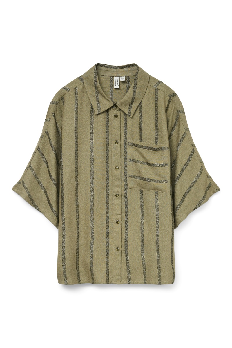 Chemise Rayure Kaki VMFLORENTINE