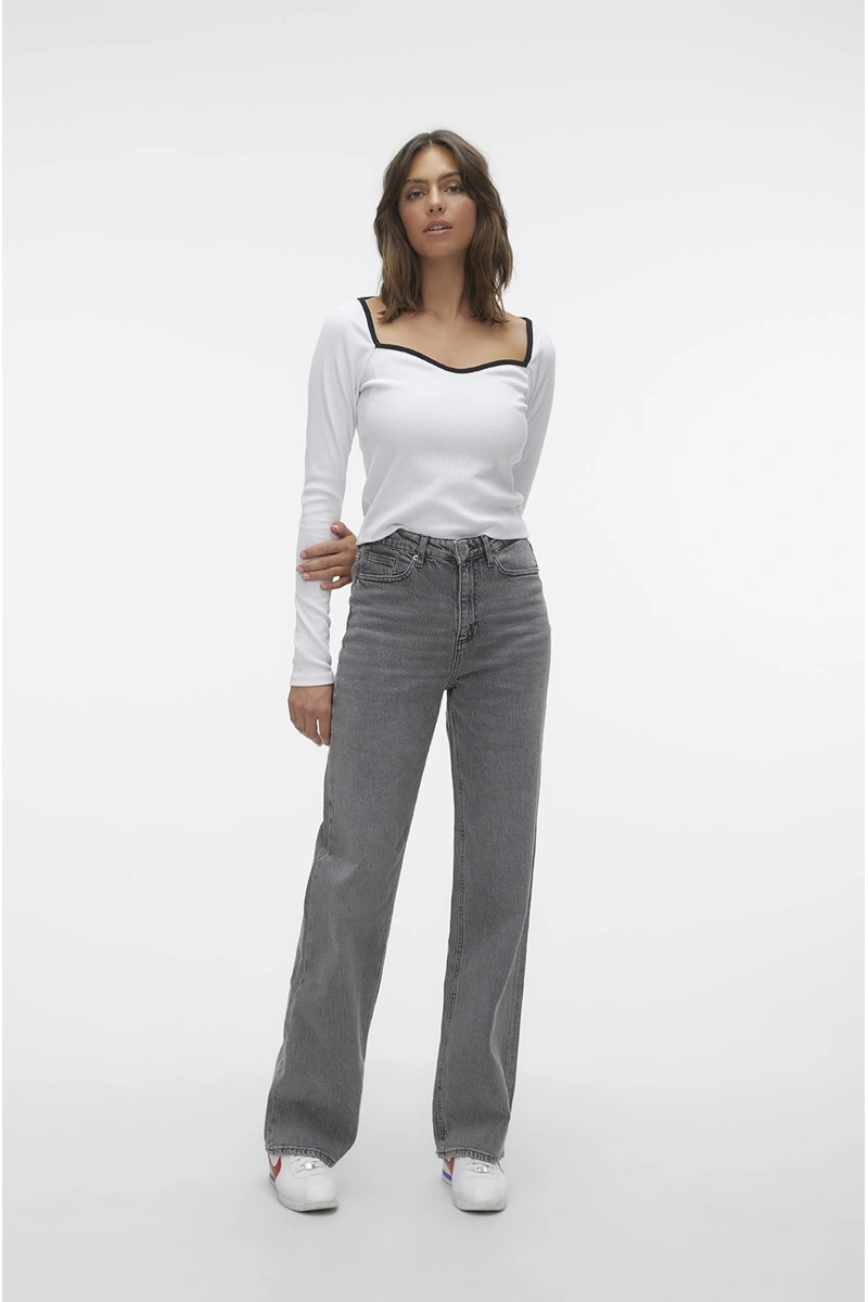 VERO MODA MEDIUM GREY JEANS 2