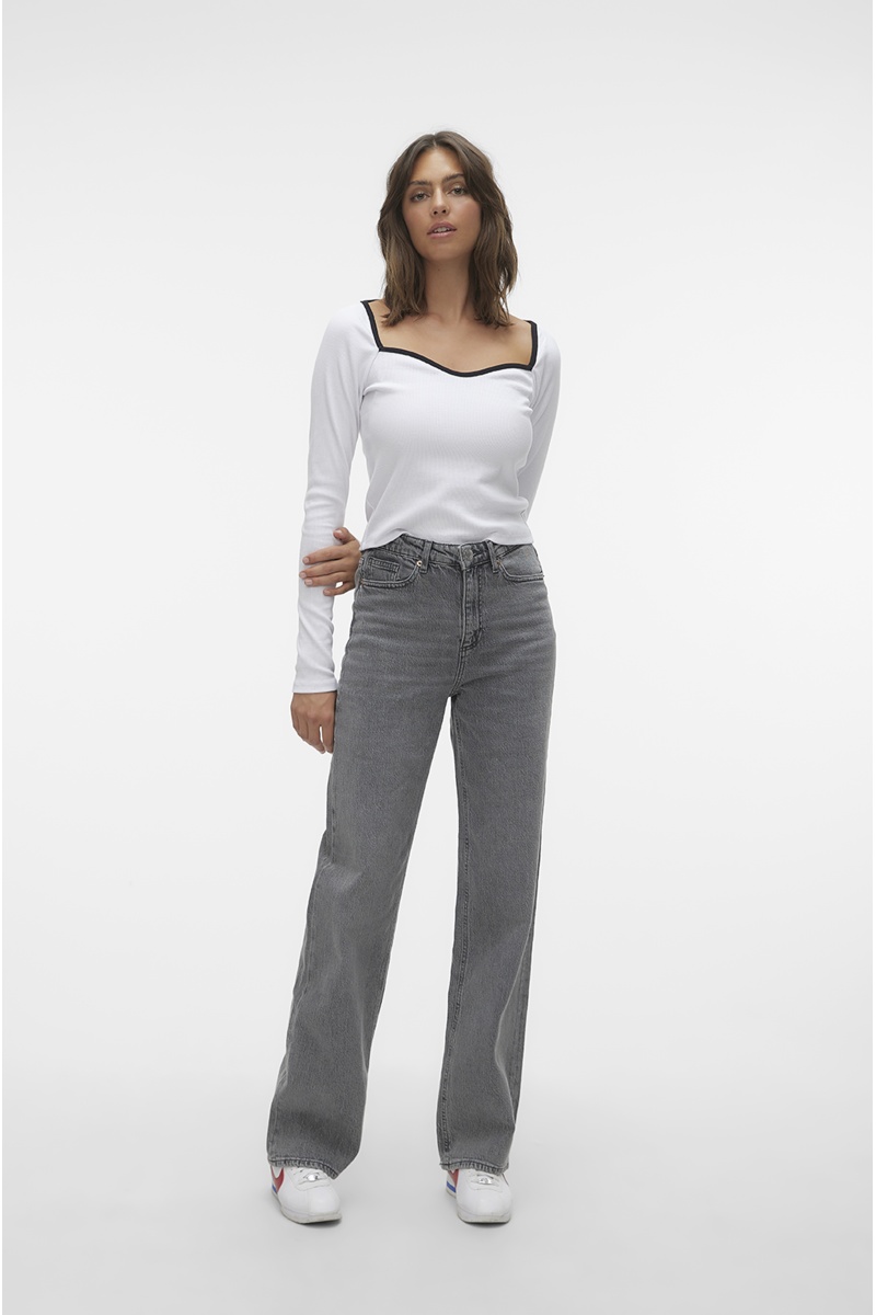 VERO MODA MEDIUM GREY JEANS 2