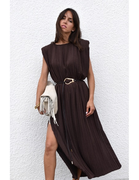 senes PLISSE CHOCO ROBES FEMME