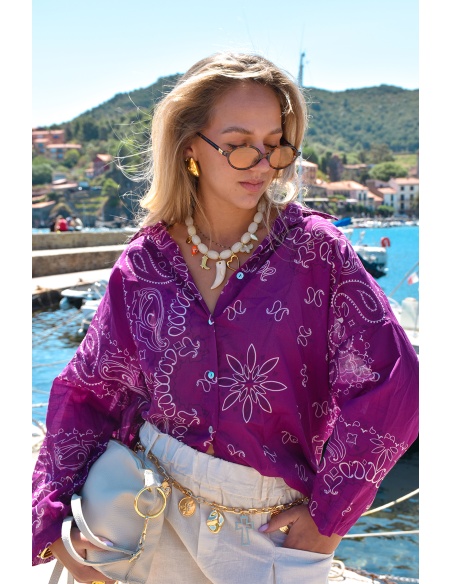 Chemisier Bandana Violet YASA