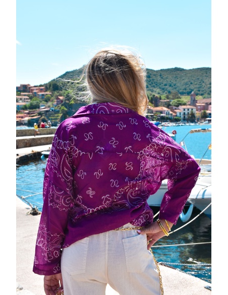Chemisier Bandana Violet YASA