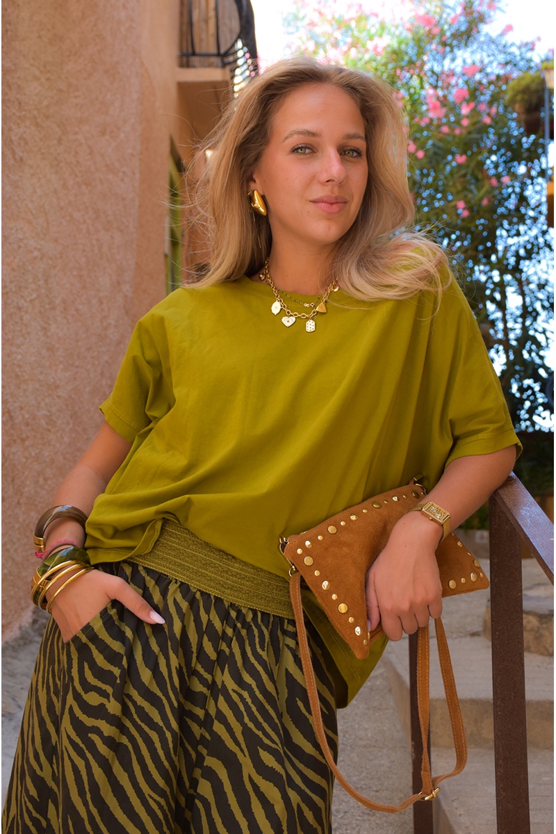 Tee Shirt Uni Olive ANAE