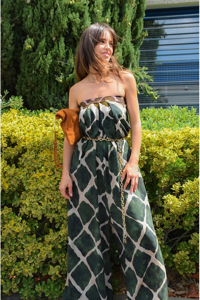 GARCONNE SARL TOPHA IMPRI VERT ROBES FEMME