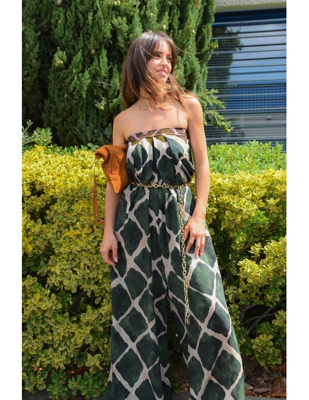 GARCONNE SARL TOPHA IMPRI VERT ROBES FEMME