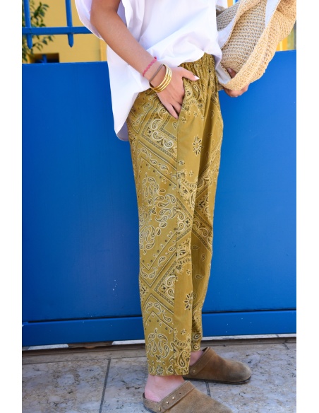 johanna toutoun BANDAN CAMEL PANTALON FEMME