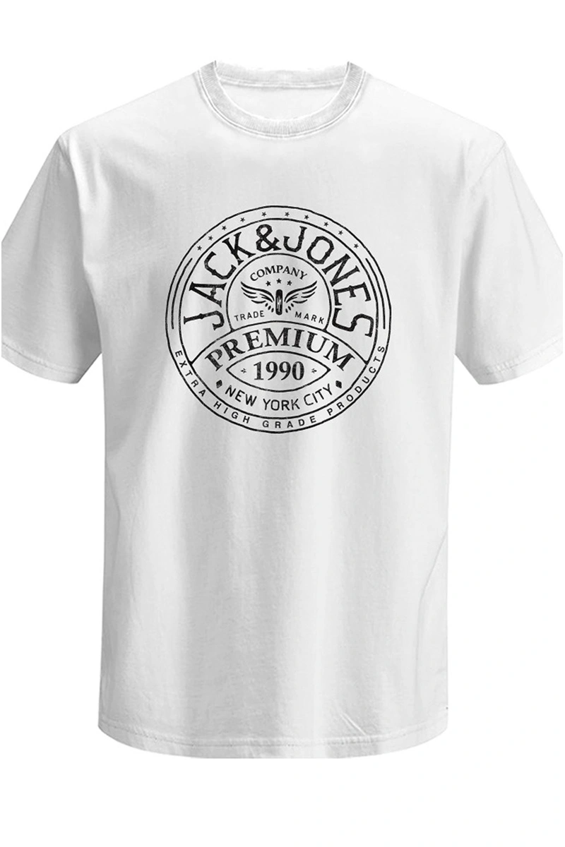 Tee Shirt Imprime Blanc JPRBLUZACK
