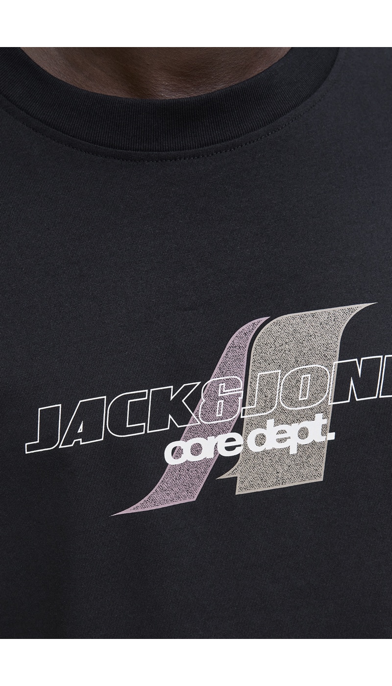 JACKandJONES  BLACK T-SHIRTS MC