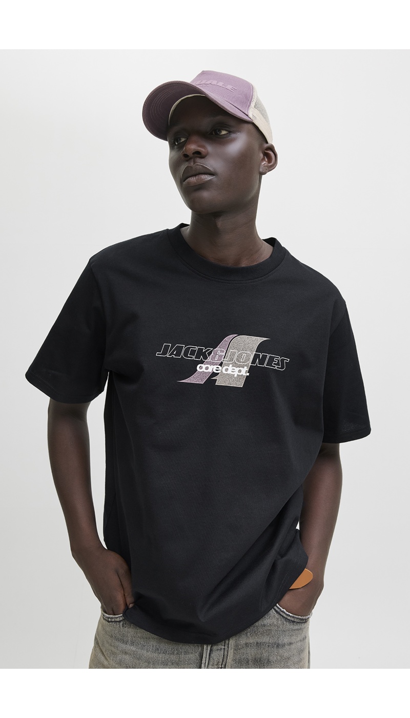 JACKandJONES  BLACK T-SHIRTS MC