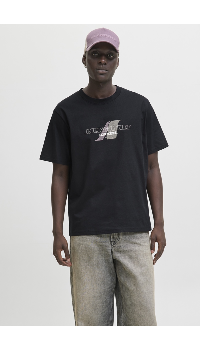 JACKandJONES  BLACK T-SHIRTS MC