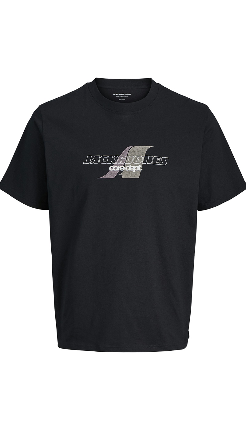 JACKandJONES  BLACK T-SHIRTS MC