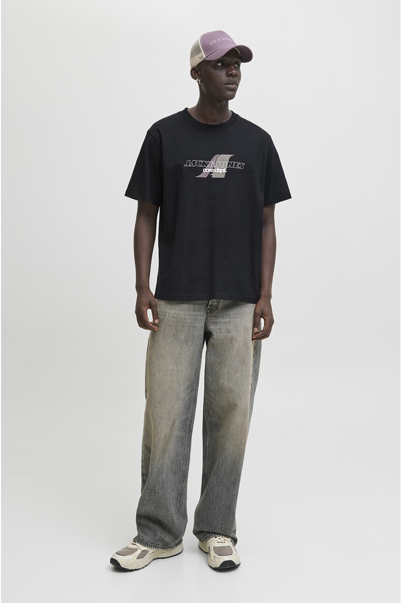 JACKandJONES  BLACK T-SHIRTS MC