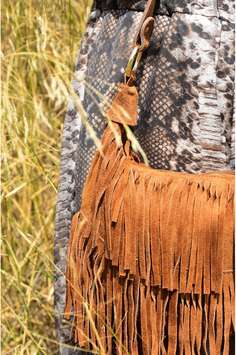 Sac Franges Camel MAYA 2