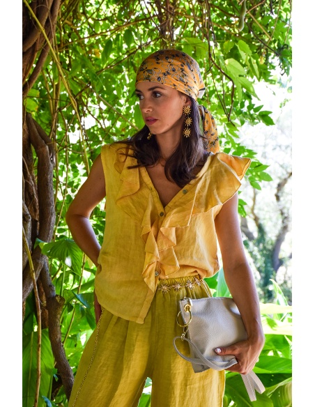 YASMIN CLOSET  JAUNE TOP FEMME