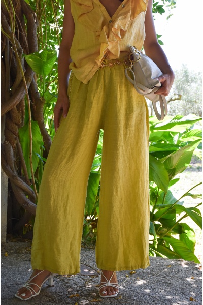 YASMIN CLOSET  JAUNE PANTALON FEMME Noho - 1 | HOSEN / SHORTS 2