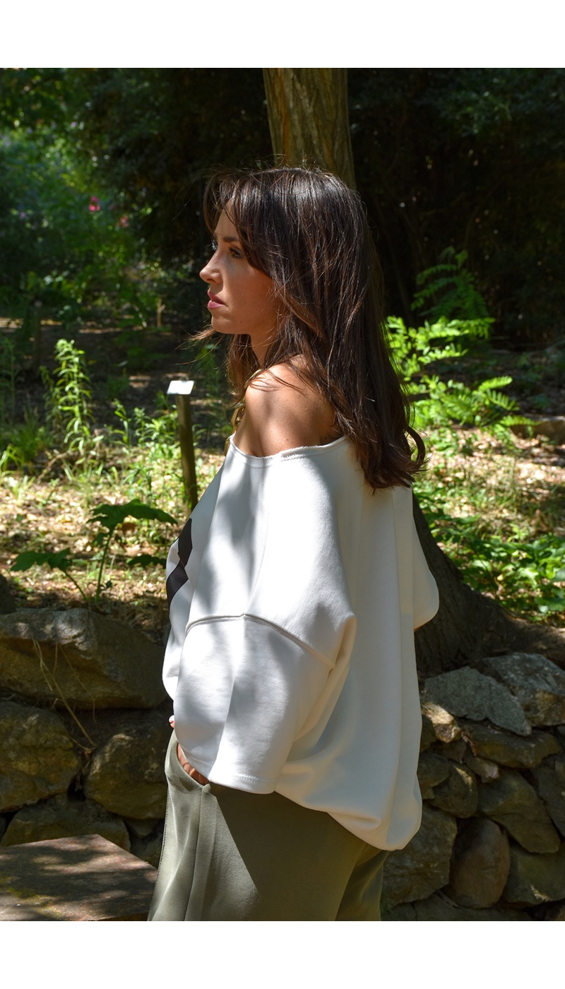 Tee Shirt Imprimé Blanc NALA