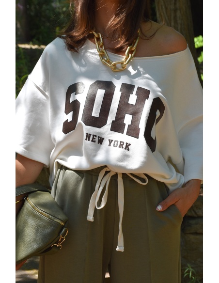 beautiful encounter s.l SOHO BLANC PULL FEMME