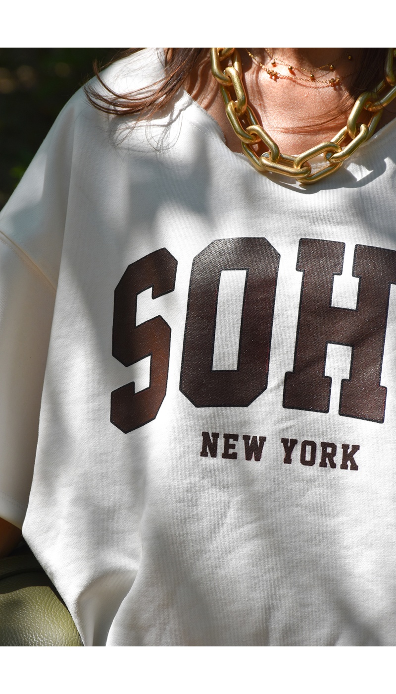 Tee Shirt Imprimé Blanc NALA