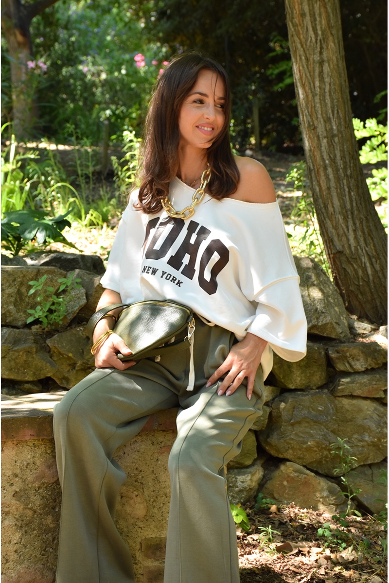 senes  KAKI PANTALON FEMME 2