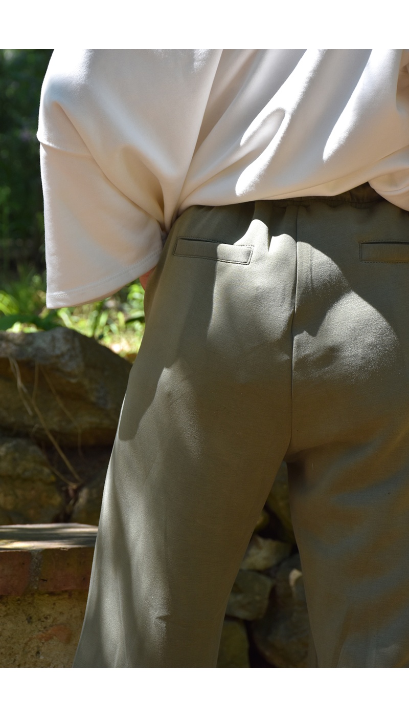 Pantalon Confortable Vert MILLIE