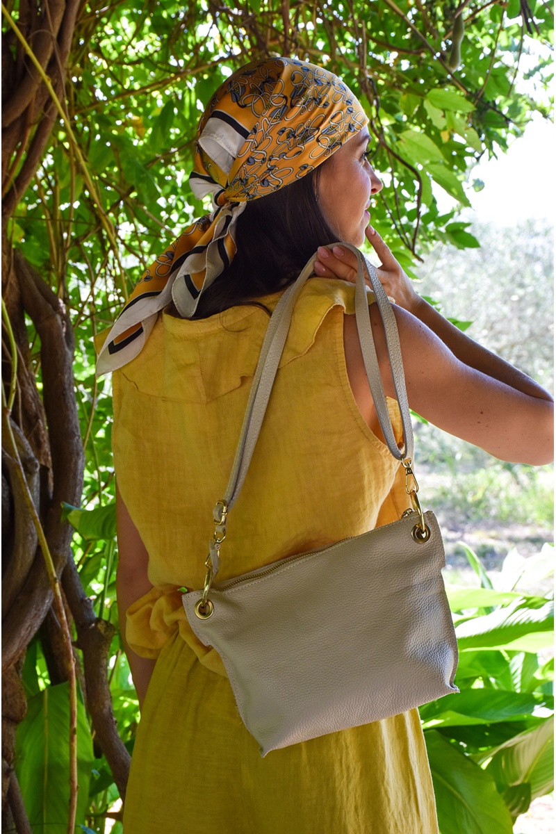 Sac Cuir Ecru NINA 2
