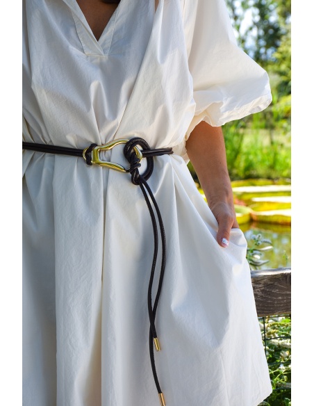 Ceinture Lacet Marron DORA