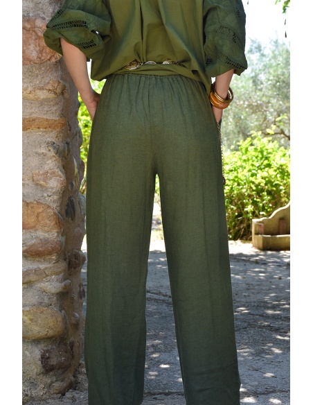 KAKI PANTALON FEMME
