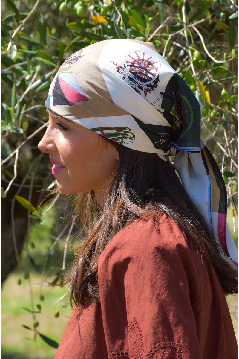 TANG TAMMY IMPRIM BEIGE FOULARD