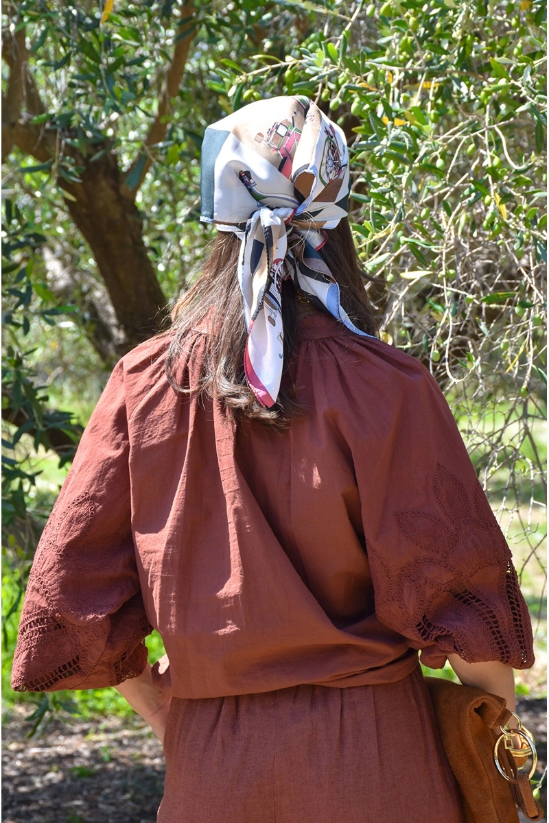 TANG TAMMY IMPRIM BEIGE FOULARD 2