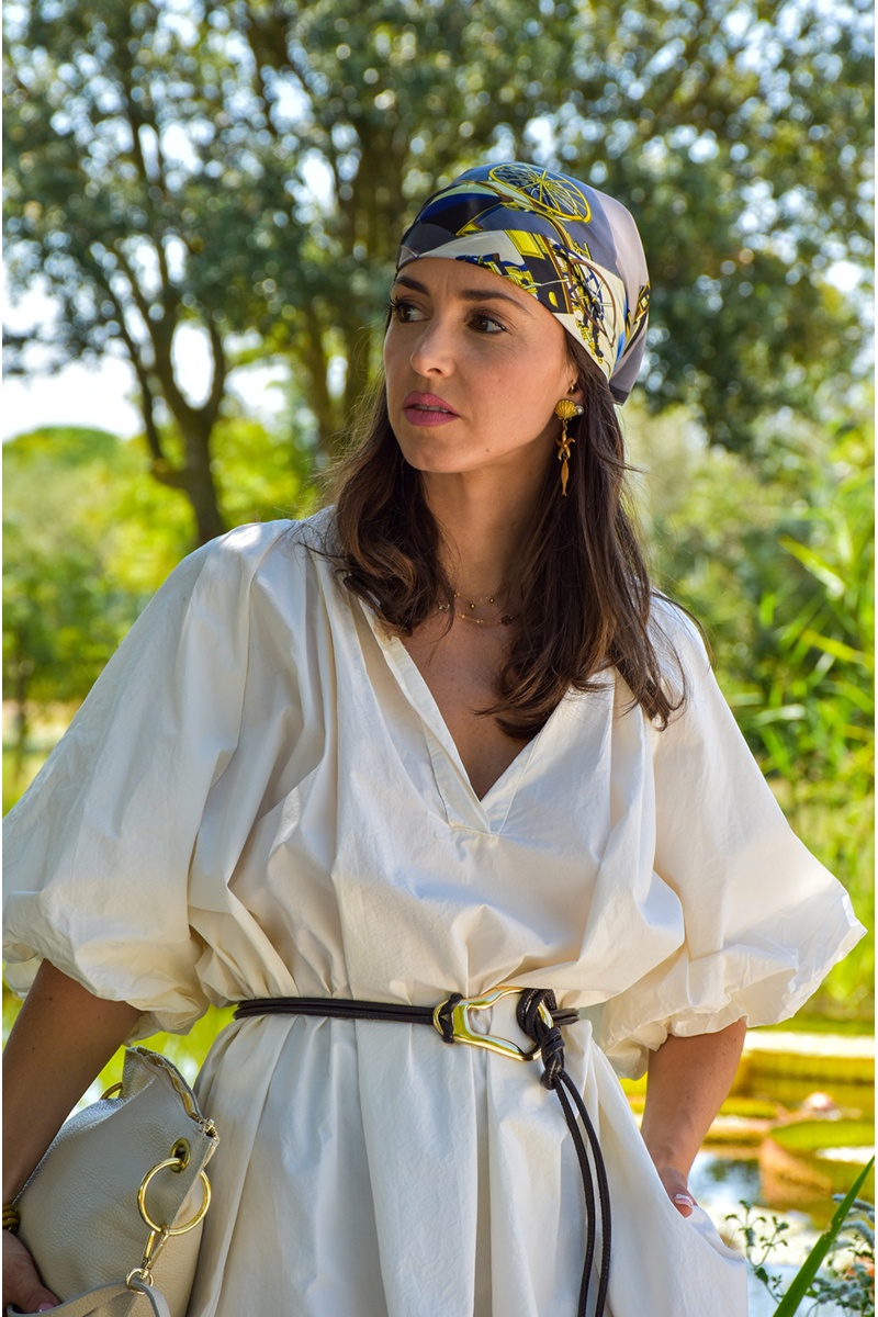 TANG TAMMY IMPRIM BLEU FOULARD