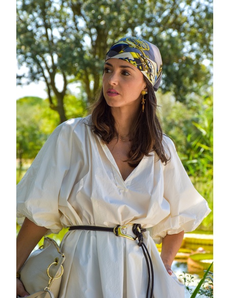 TANG TAMMY IMPRIM BLEU FOULARD