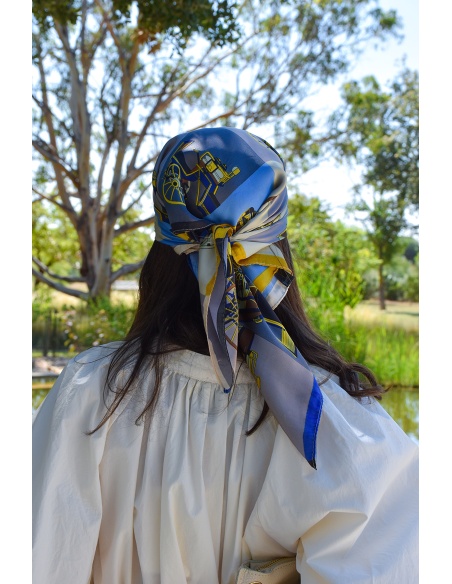 TANG TAMMY IMPRIM BLEU FOULARD