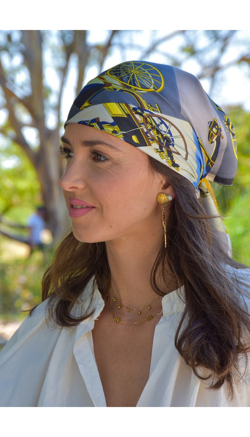 TANG TAMMY IMPRIM BLEU FOULARD