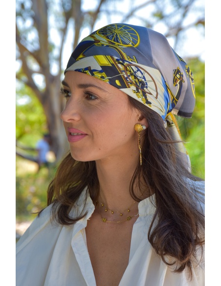 TANG TAMMY IMPRIM BLEU FOULARD