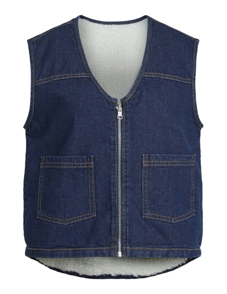 VILA A/S DARK BLUE GILETS
