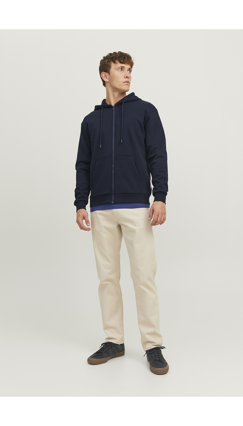 JJEBRADLEY Navy Zipper Sweatshirt Jack&Jones - 2 | TOPS