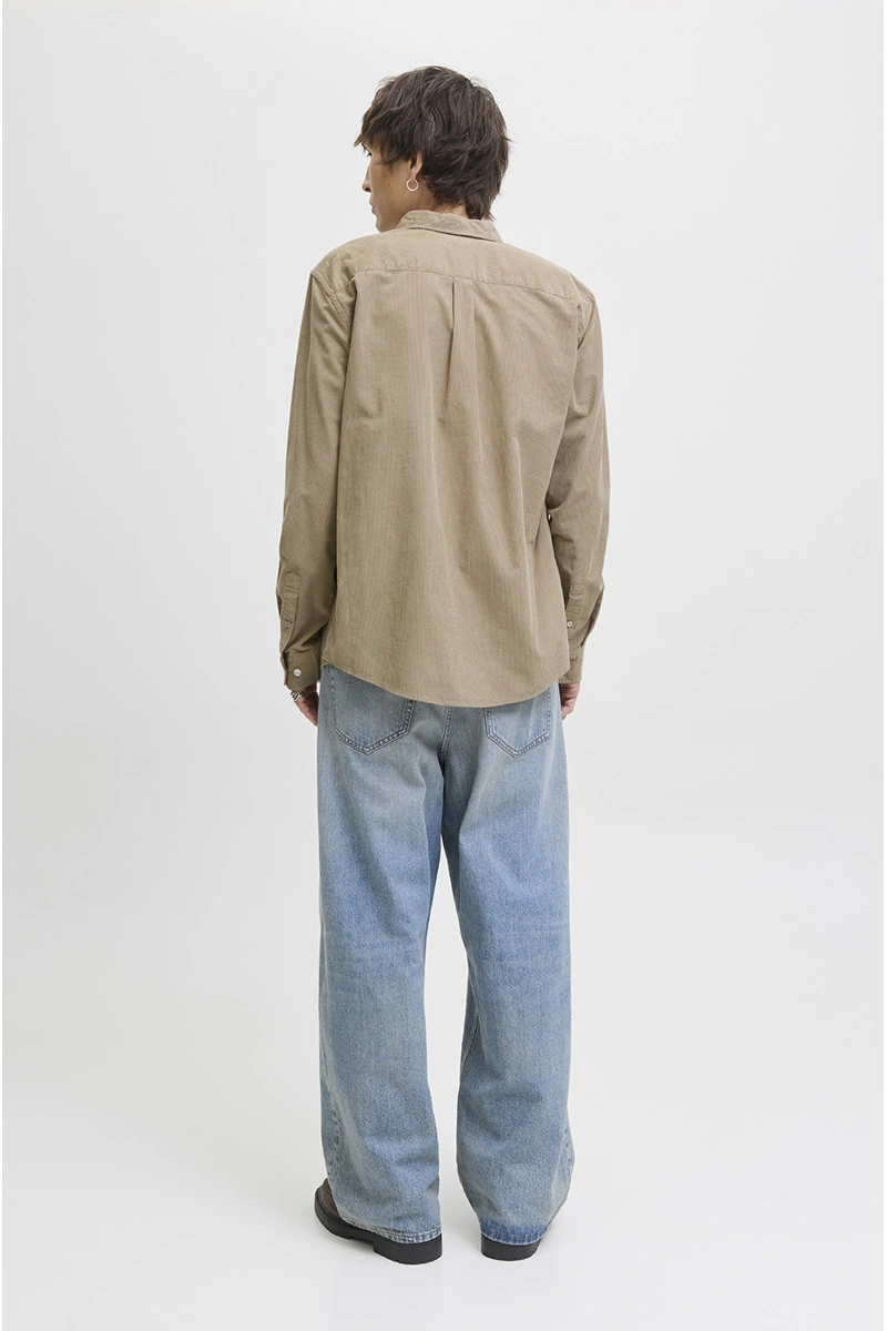Chemise Côtelé Beige JJECLASSIC 2
