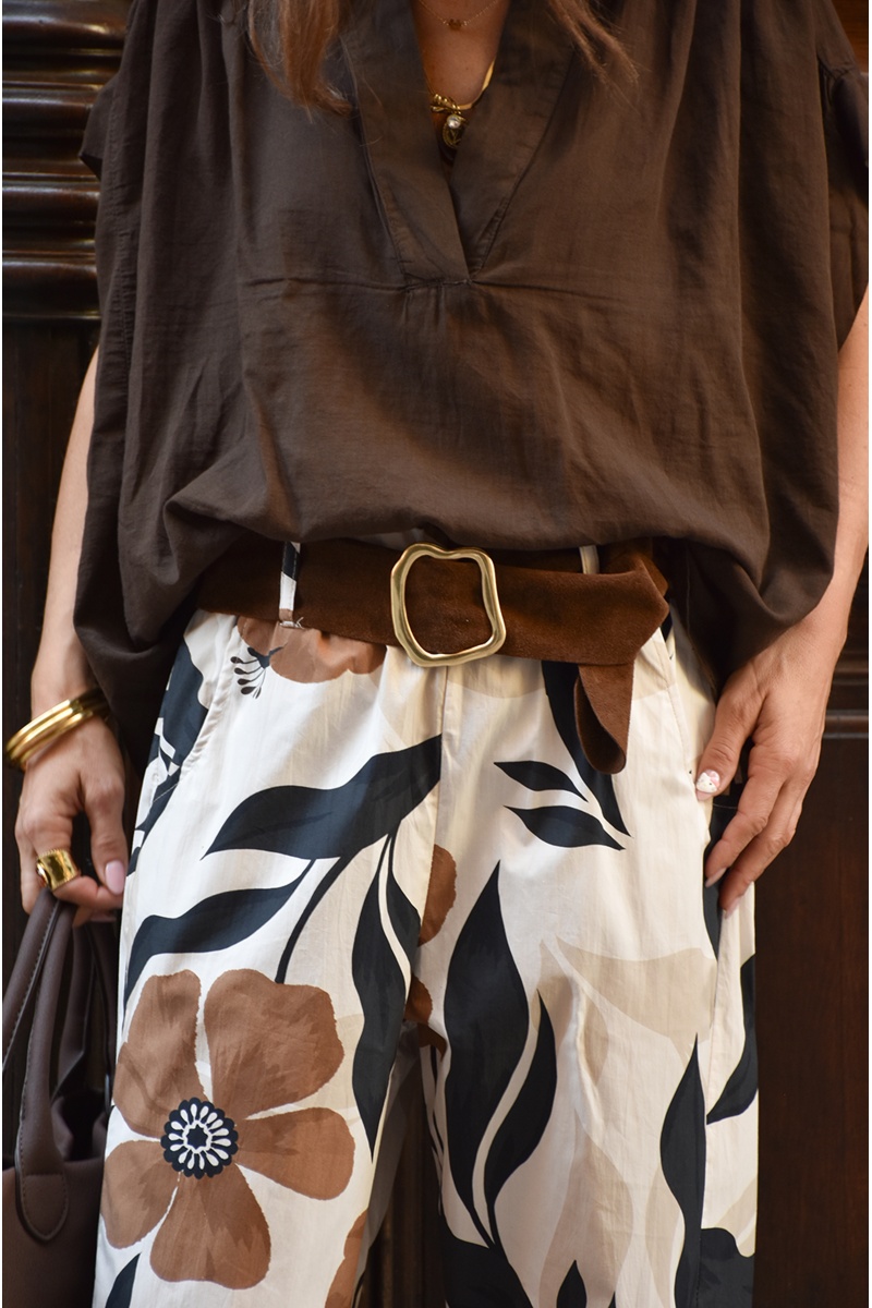 Ceinture Daim Chocolat SKYE