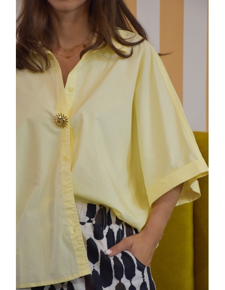 Chemisier Oversize Jaune LENA