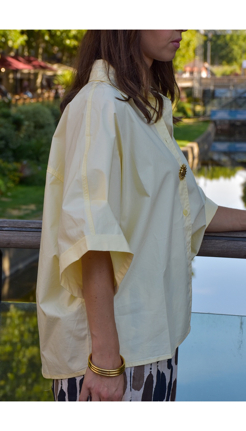JENNIE CAMILLE LIN  JAUNE CHEMISIER