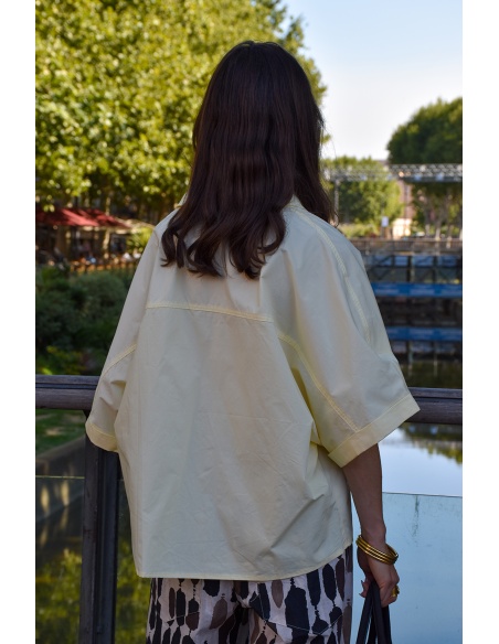 Chemisier Oversize Jaune LENA