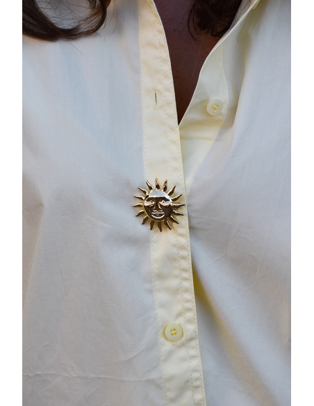 CICI & H SOLEIL DORE BROCHE