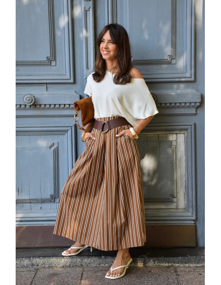 johanna toutoun RAYE CAMEL JUPES FEMME