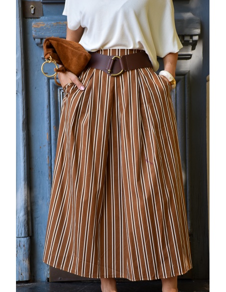 johanna toutoun RAYE CAMEL JUPES FEMME