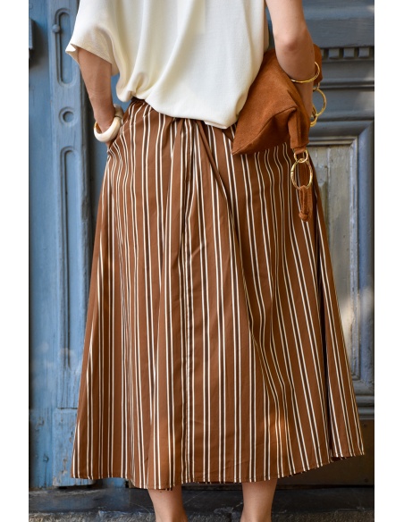 johanna toutoun RAYE CAMEL JUPES FEMME