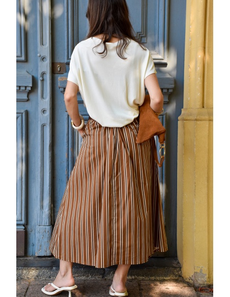 johanna toutoun RAYE CAMEL JUPES FEMME