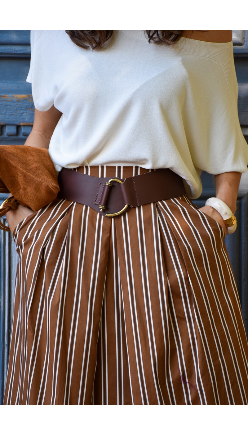 johanna toutoun RAYE CAMEL JUPES FEMME