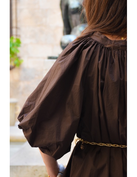 Robe Courte Marron GIGI