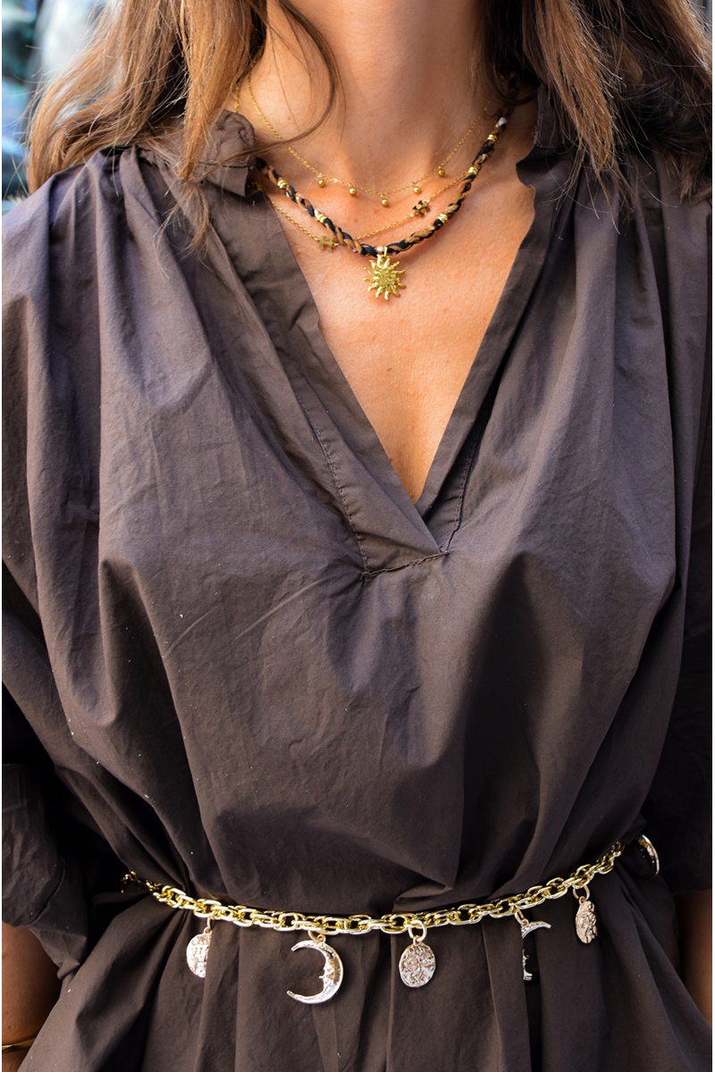 Collier Soleil Léopard JUSTINE